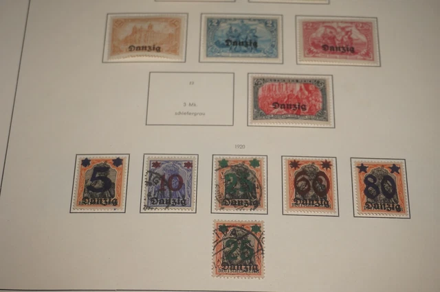 Danzig 1920-1939: Gute */o Sammlung auf Vordrucke aus Nachlassauflösung! A21 3