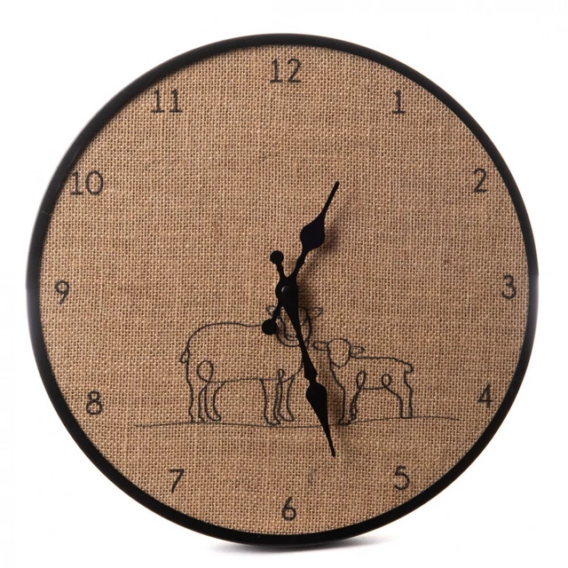 Horloge Diane en jute 35 cm métal 35 cm Amadeus
