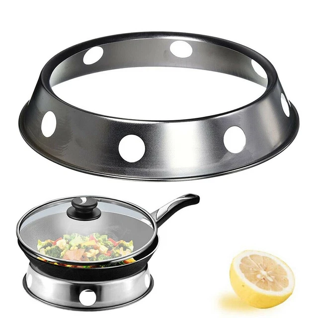 Pan Soutien Rack Wok Bague Universel Cuisine Accessoires Parties Régulier 2