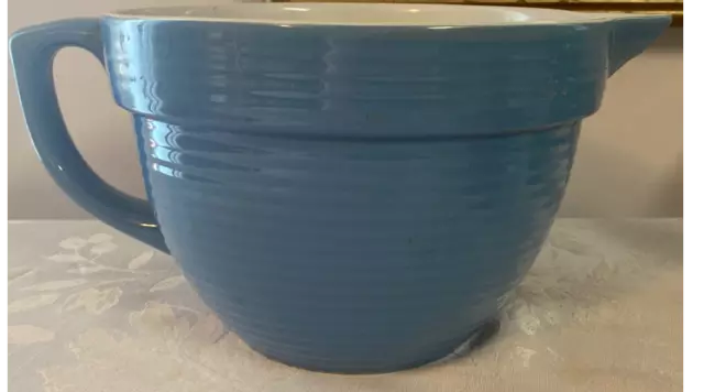 STONE WALL KITCHEN of YORK, MAINE .  BLUE MIXING BOWL by KATE WILLIAMS