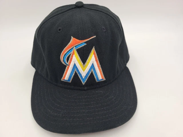 Miami Marlins New Era 59Fifty Fitted 7 Hat Cap Dad Men Women MLB Baseball Black