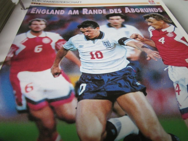 FUSSBALL 10 EUROPAMEISTERSCHAFT 1992 England am Rand des Abgrunds EUR 3
