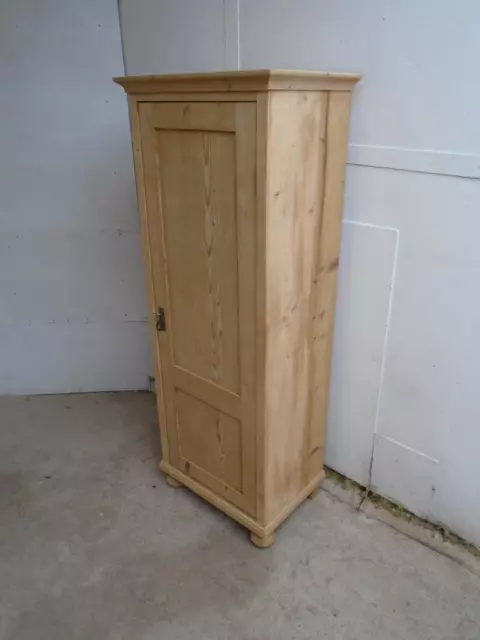 A Great Low Bathroom 1Door 2 Drawer Antique/Old Pine Linen Cupboard to Wax/Paint