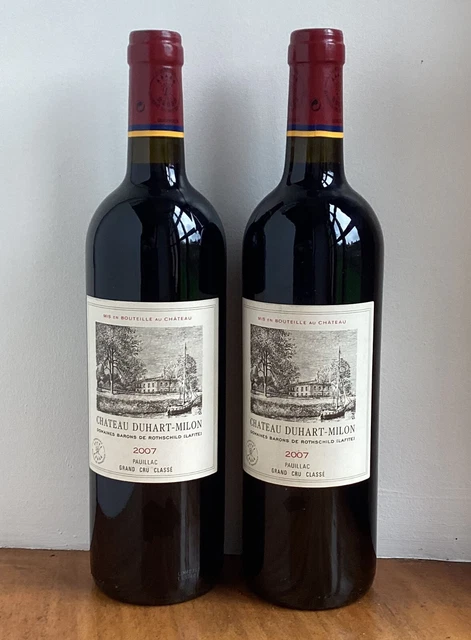 Château DUHART-MILON 2007, cru classé de Pauillac, lot de 2 bouteilles parfaites