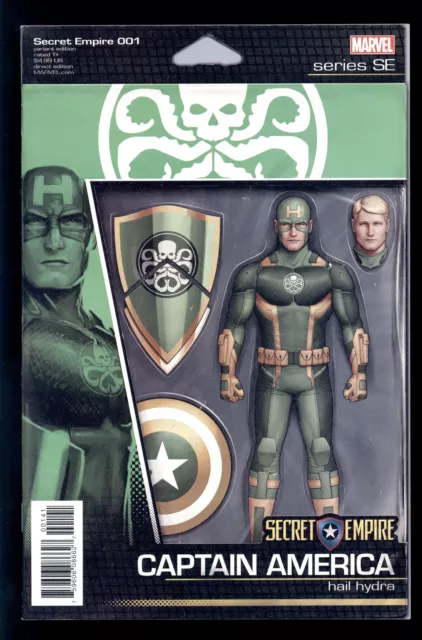 Secret Empire 1 NM John Tyler Christopher Action Figure Variant Marvel 2017