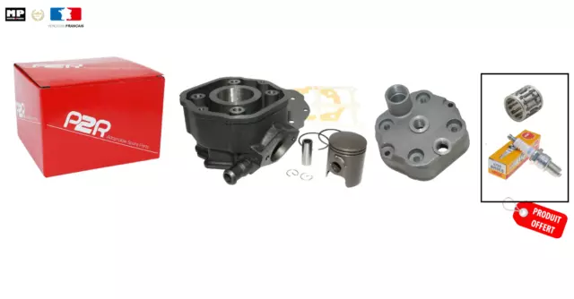 Kit haut moteur 50 fonte Premium Cylindre piston + culasse Derbi Sanda 50 Euro 2