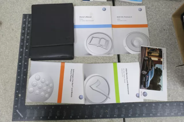 Volkswagen Passat Owner's Manual 2014 Book Set 14 Free Shipping OM717