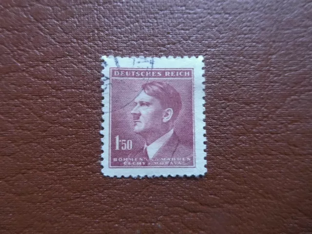 Dt.R.Böhmen+Mähren Briefmarke 1942:  A.Hitler , Mi.Nr. 97, 1,50. gestempelt