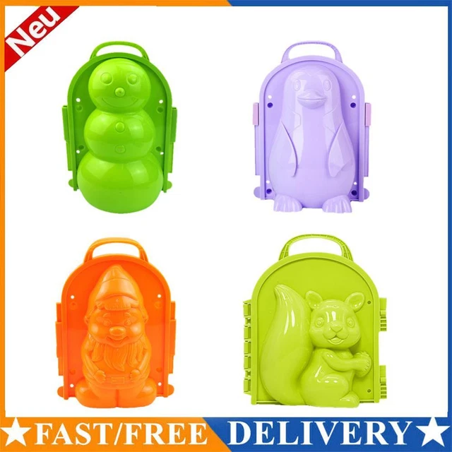 Winter Plastic Snowball Maker Clip Kids Children Outdoor Play Snow Ball Mold Toy
