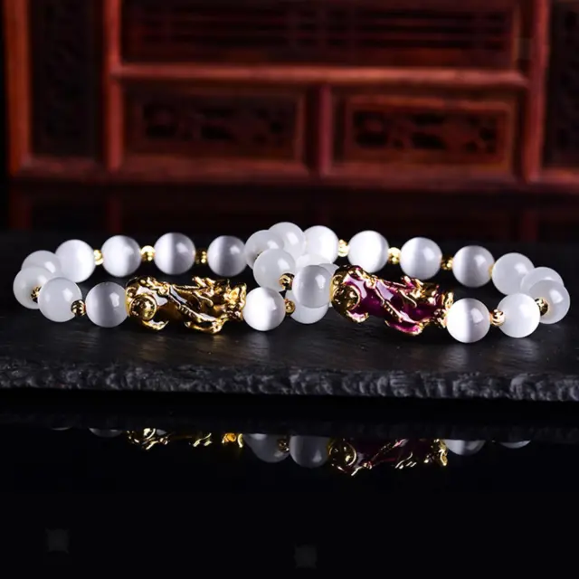 Bracelets Feng Shui, bracelet Pi Yao tendance, style chinois, artisanat exquis,