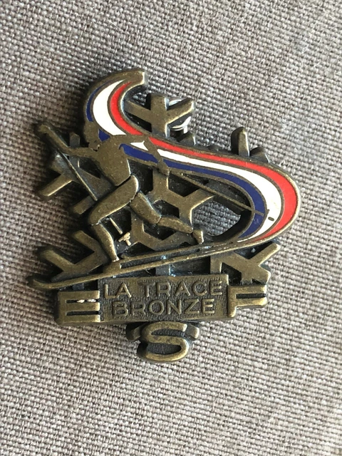 Insigne Ancien En Bronze "Chamois De France" Pour Ski - Objet Vintage - Occasion