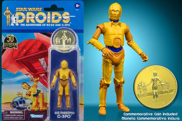 STAR WARS DROIDS THE VINTAGE COLLECTION C-3PO drone D-3BO Hasbro Kenner C3PO