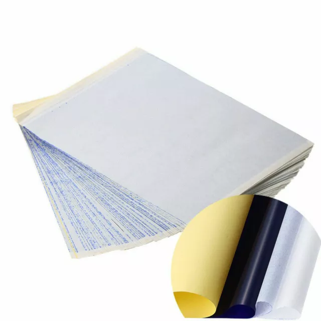 10Pcs Tattoo Transfer Paper Stencil Carbon Thermal Tracing Hectograph Sheet DIY