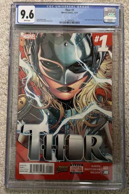 CGC 9.6 ^ Thor #1 (Marvel Comics, 2014) 1ST PRINT Jane Foster as Thor NM+ Mighty