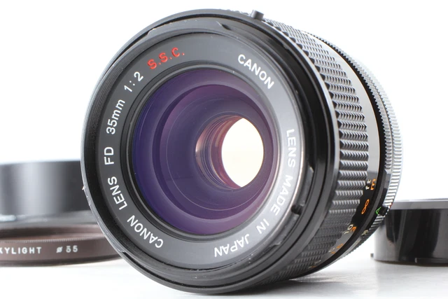 Rare Concave A [Optical MINT ] Canon FD 35mm f2 S.S.C. wide Angle MF Lens JAPAN