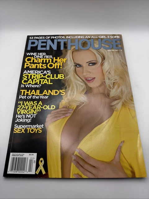 PENTHOUSE MAGAZINE FEBRUARY 2009 With Centerfold Intact - Very Good $10.99 