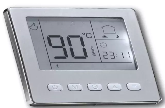 Thermostat Numérique Thermostat Ambiant Argent #841programmierbar