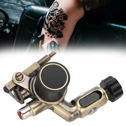 Máquina de tatuaje profesional de motor de latón tallado CNC - sombreador de revestimiento - confiable