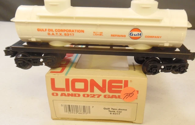 Lionel 6317 Gulf Two Dome Tanker Car  -735