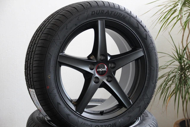 VW BUS T5 T6 T6.1 Bulli Satz Räder Ronal R41 Alufelgen schwarz ...