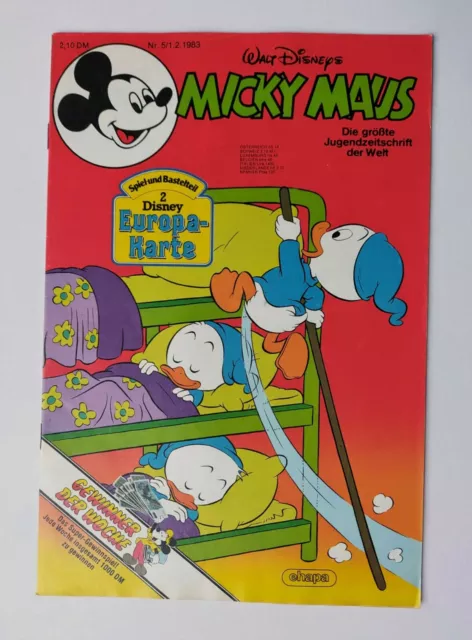 Ehapa - Micky Maus Nr. 5 / 01.2.1983 / Top Zustand / Z1 (mit Beilage)
