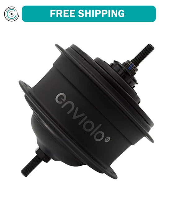Enviolo CVP Internally Geared Hub: City 32 Hole 135mm Rim Brake Black