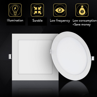 Dimmable Epistar Recessed LED Panel Light Ceiling Down Lights 9W 12W 15W 18W 30W