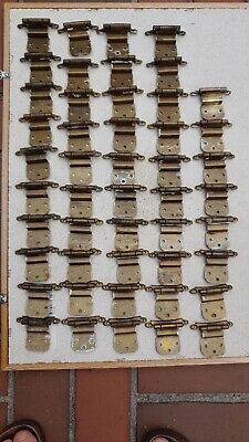 Lot of 48 Amerock 4000D-2 Self Closing Cabinet Hinges Burnished Brass Used