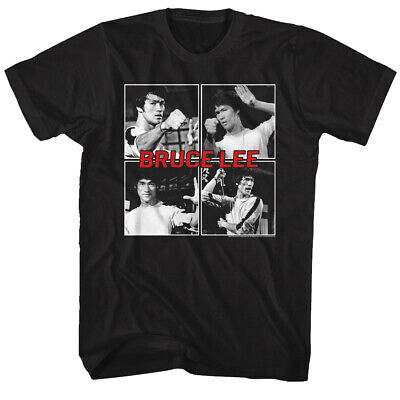 Bruce Lee Arti Marziali Legend Combattimento Foto Collage Uomo T Shirt