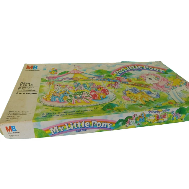 VINTAGE MLP MY Little Pony Board Game Merry Go Round MB 1988 99 