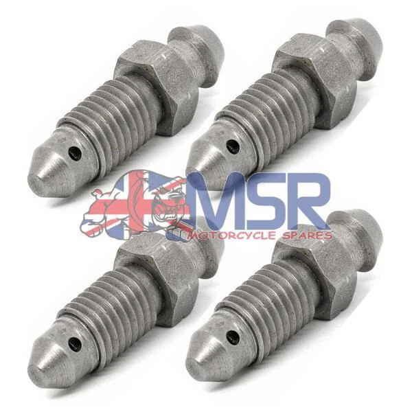 STAINLESS STEEL BRAKE Caliper Bleed Screw/Nipple M7 x 1.00mm *4 Pack* £