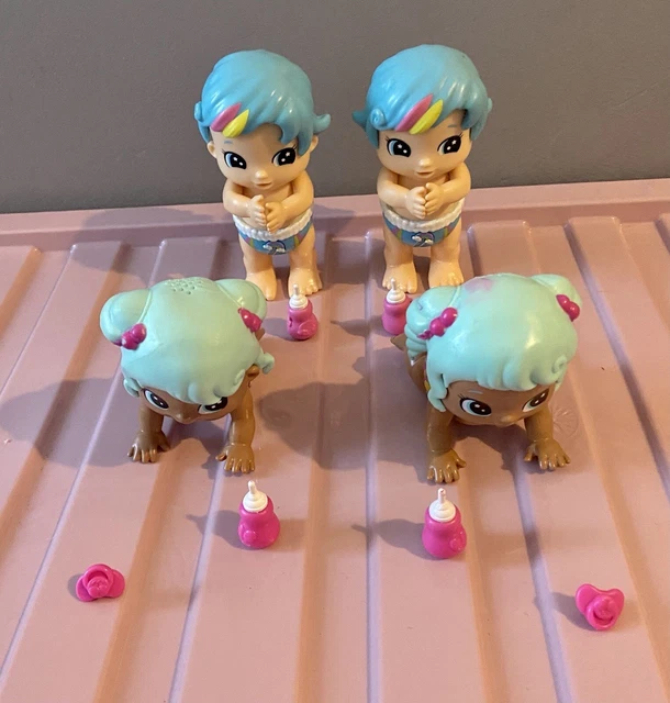 Little Live Busy Bubs Dolls Bundle x 4 ideal for twin girls