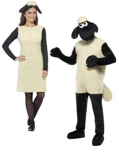 Adultes Shaun The Sheep Costume pour Hommes Wallace Et Gromit Déguisement Femmes