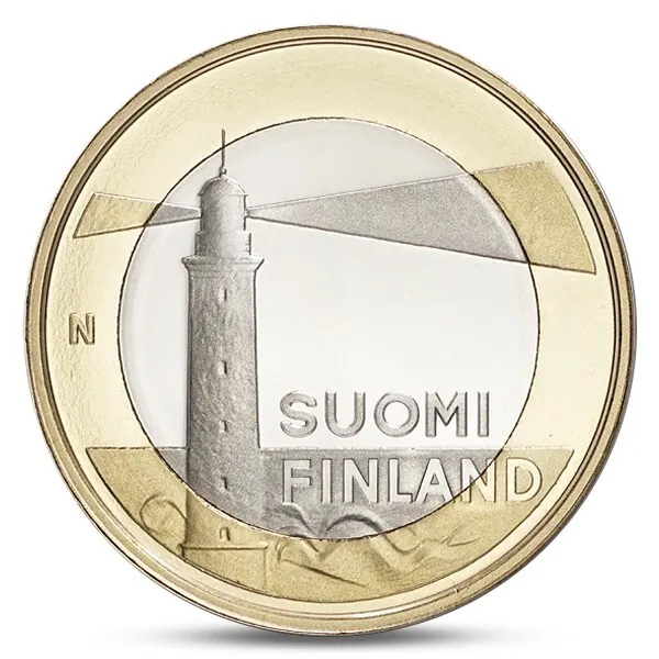 Finland Finlande 5 Euro Provincial Buildings Aland Lighthouse 2013 Unc