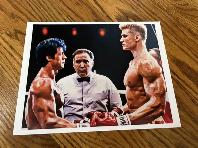 ROCKY IV 4 Art Print Photo Rare 11"x14" SYLVESTER STALLONE Poster Ivan Drago