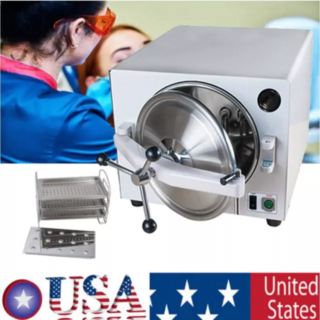 Dental Lab Autoclave Sterilizer Equipment Medical Steam Sterilizer 18L 900W CE