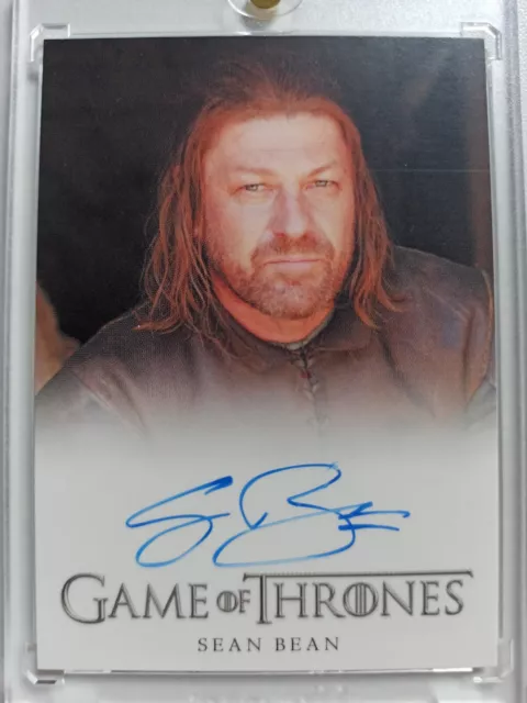 2013 Game of Thrones Season 2 Rittenhouse Sean Bean as Eddard Stark Autograph