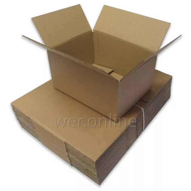 12" x 9" x 6" A4 Size Postal Mailing Cardboard Boxes Single Walled-Multi Listing