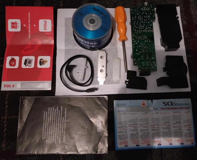 Nintendo GameCube Serial Port Covers, Dreamcast Power Supply and Ridisc mini DVD
