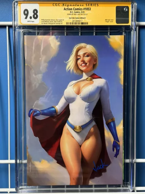 Action Comics 1053 Will Jack Signed Power Girl Virgin Variant CGC 9.8