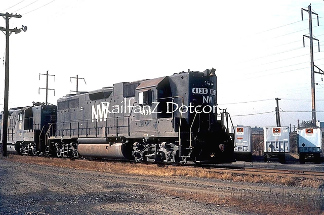NORFOLK & WESTERN EMD GP38 #4136 Unk Loc 10/72 ORIG AGFACHROME SLIDE PC0050