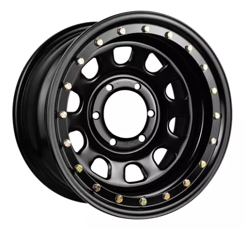 17 Inch King Steel D-Locker Wheel 17X8 6X114.3 +20 Offset Black Brand New