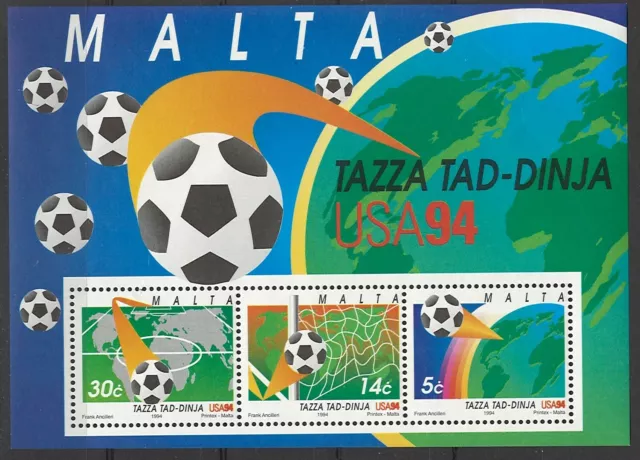 Malta, 1994, postfr., Fußball-WM, MiNr Bl 14