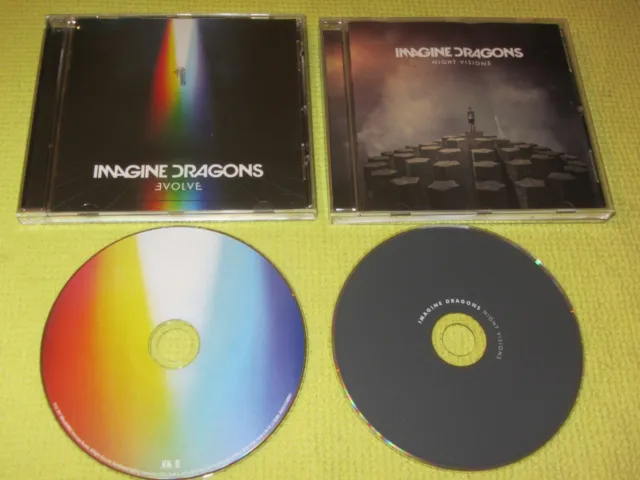 Imagine Dragons Night Visions & Evolve 2 CD Albums Alternative Indie Rock