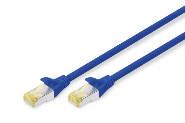 DIGITUS Cat 6A LAN Cable - 1m - RJ45 Network Cable - Shielded S/FTP - Cat-6 and