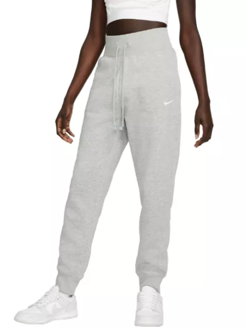 NiKe SPORTSWEAR PHOENIX FLEECE HIGH-WAISTED JOGGERS WOMEN SIZE M GREY