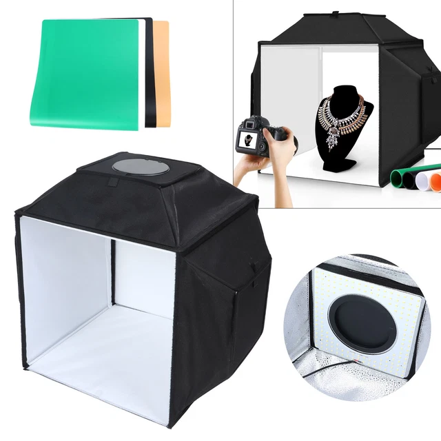 (Enchufe del Reino Unido) Fotografía Softbox Tienda AC 100240V Luz Suavizada Foto Caja de Luz Para