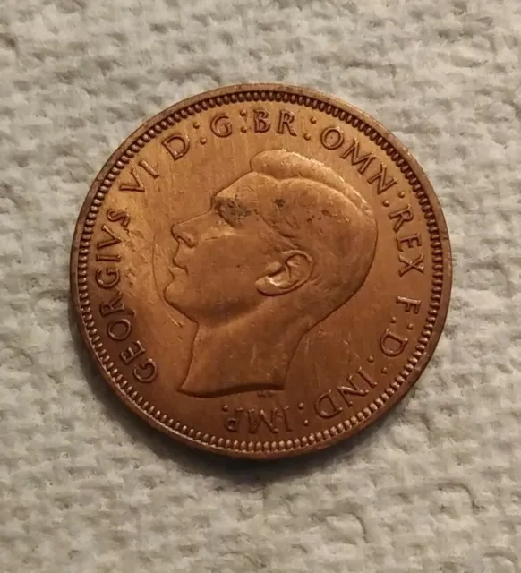 George VI Half Penny 1939 Great Britain Coin