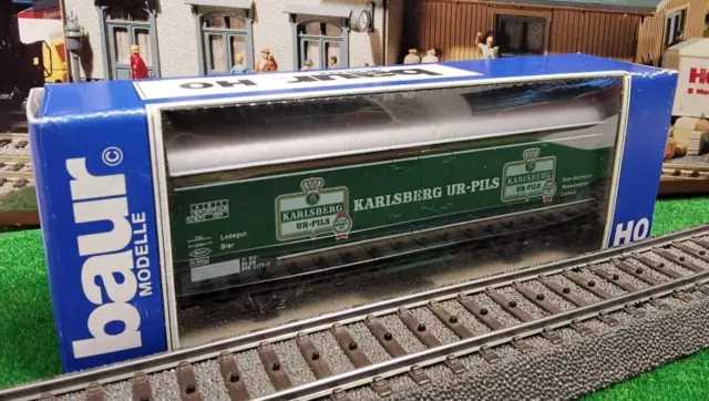 BAUR Modelle Karlsberg Ur Pils Bierwagen Kühlwagen Güterwagen HO Wagen mit OVP