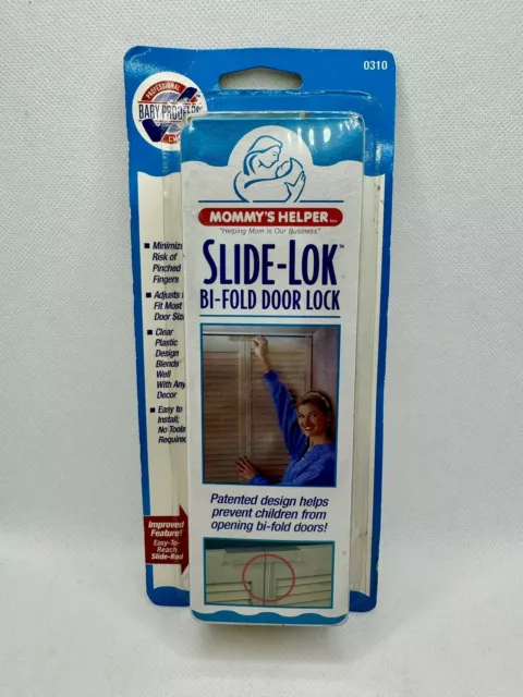 Mommy's Helper Bi-Fold & Closet Door Slide-Lok Child Safety Lock New *READ*